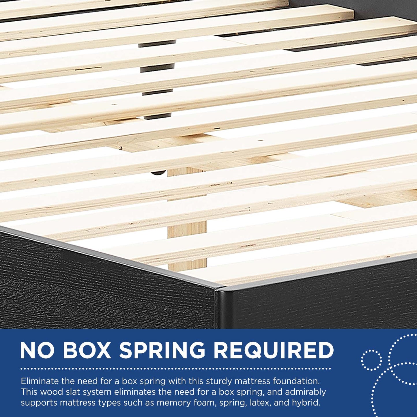 Kelsea Cane and Wood Queen Platform Bed With Splayed Legs by Modway