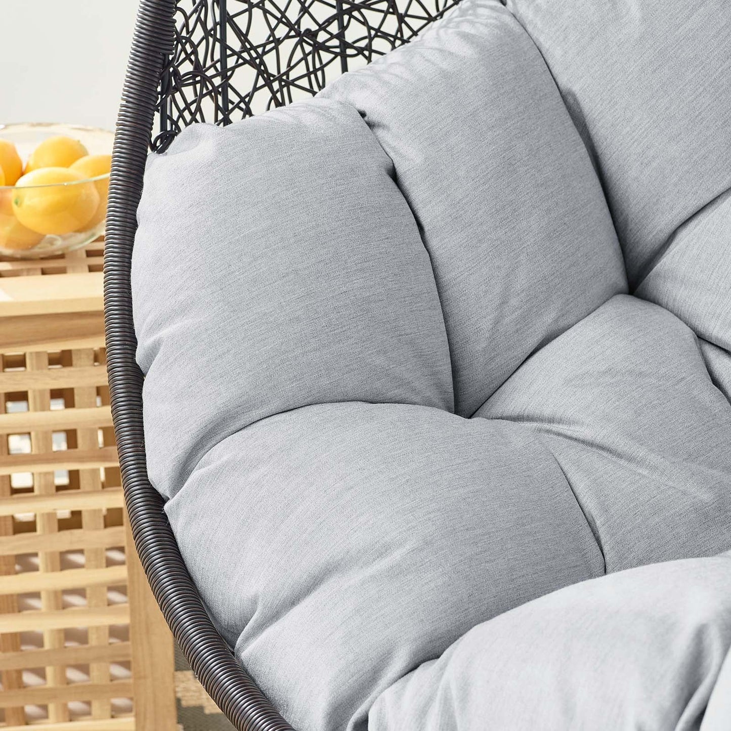 Encase Sunbrella¨ Fabric Swing Outdoor Patio Lounge Chair Without Stand by Modway