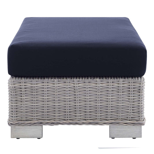 Conway Sunbrella¨ Outdoor Patio Wicker Rattan Ottoman by Modway