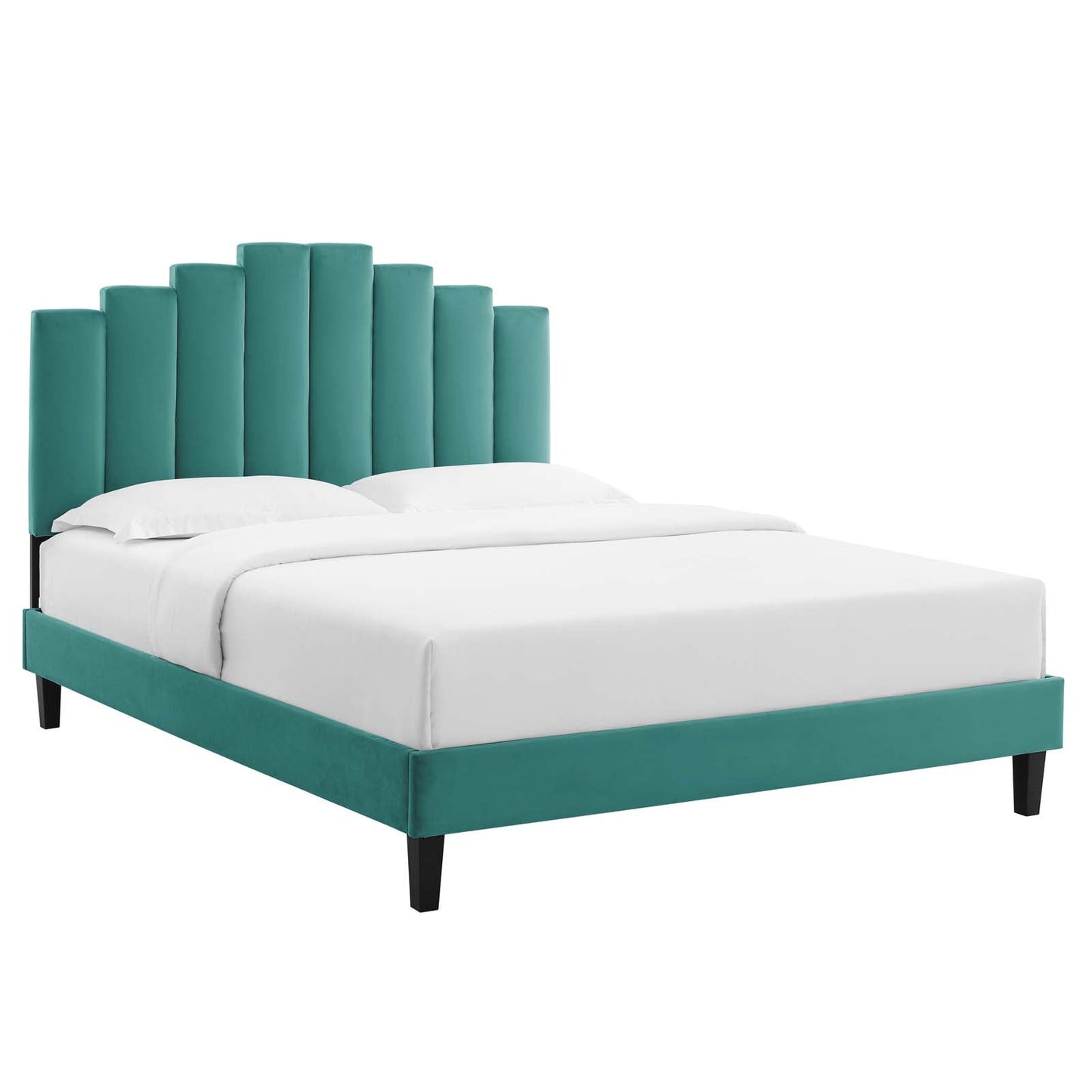 Elise Performance Velvet Twin Platform Bed by Modway
