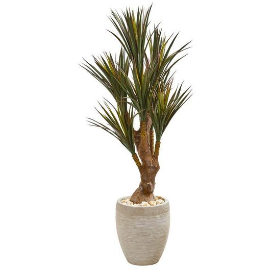 50" Yucca Artificial Tree In Planter Uv Resistant (Indoor/Outdoor)