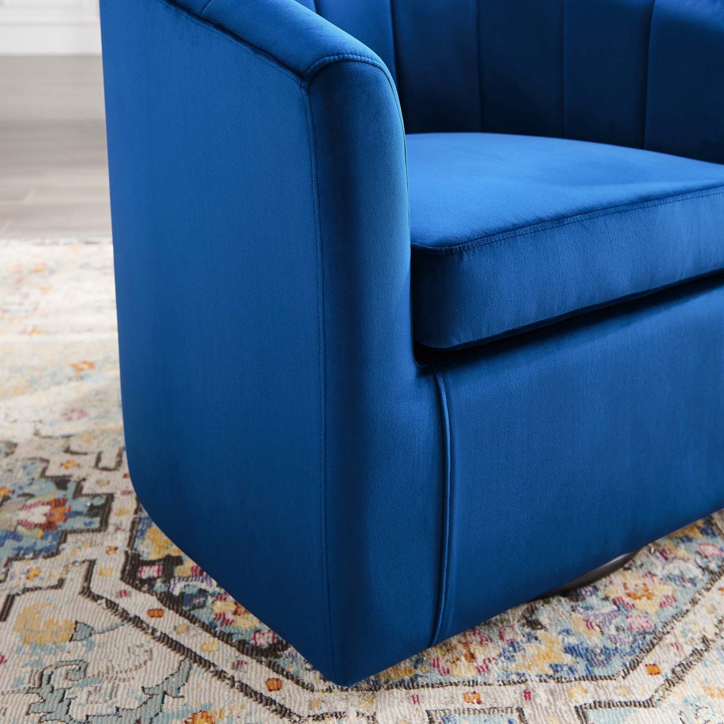 Prospect Performance Velvet Swivel Armchair by Modway
