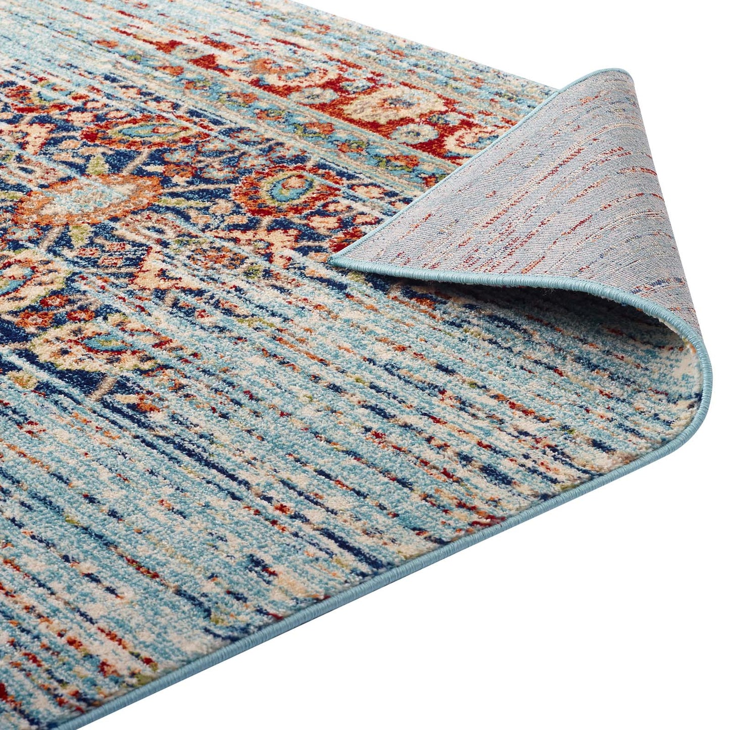 Naria Distressed Vintage Medallion 5x8 Area Rug by Modway