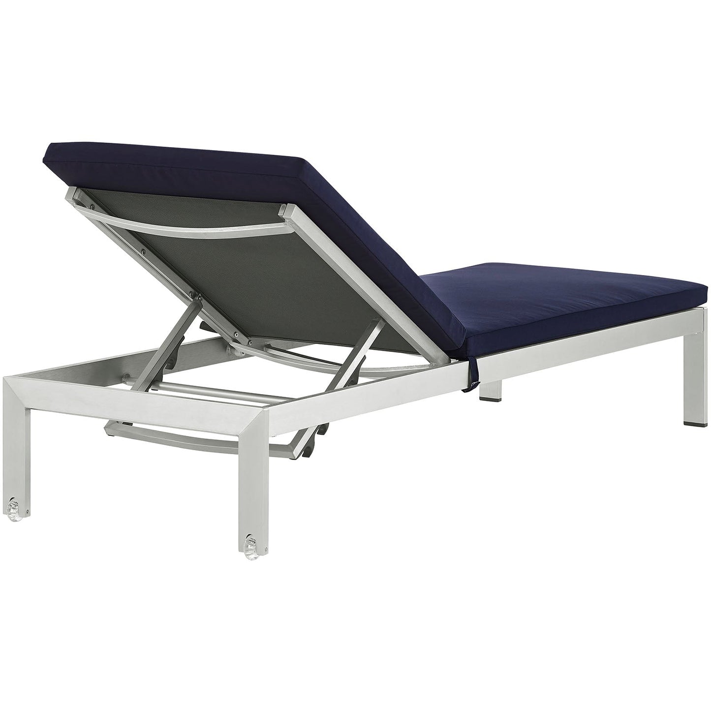 Shore Outdoor Patio Aluminum Chaise with Cushions by Modway
