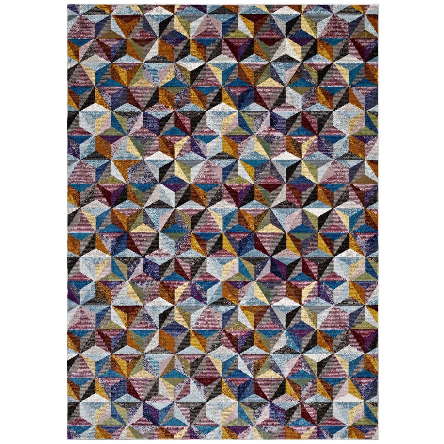 Arisa Geometric Hexagon Mosaic 4x6 Area Rug by Modway