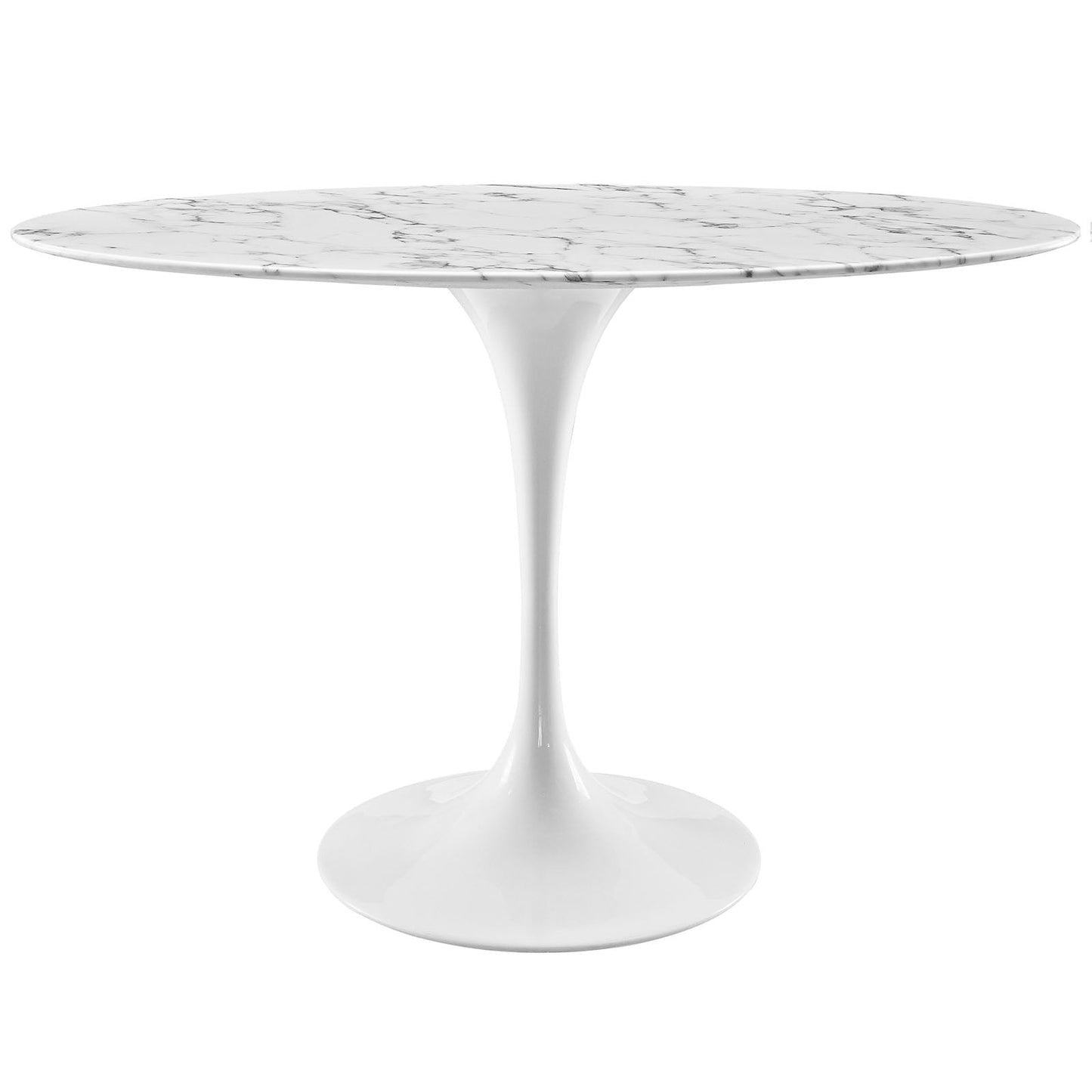 Lippa 48" Oval Faux Marble Dining Table by Modway