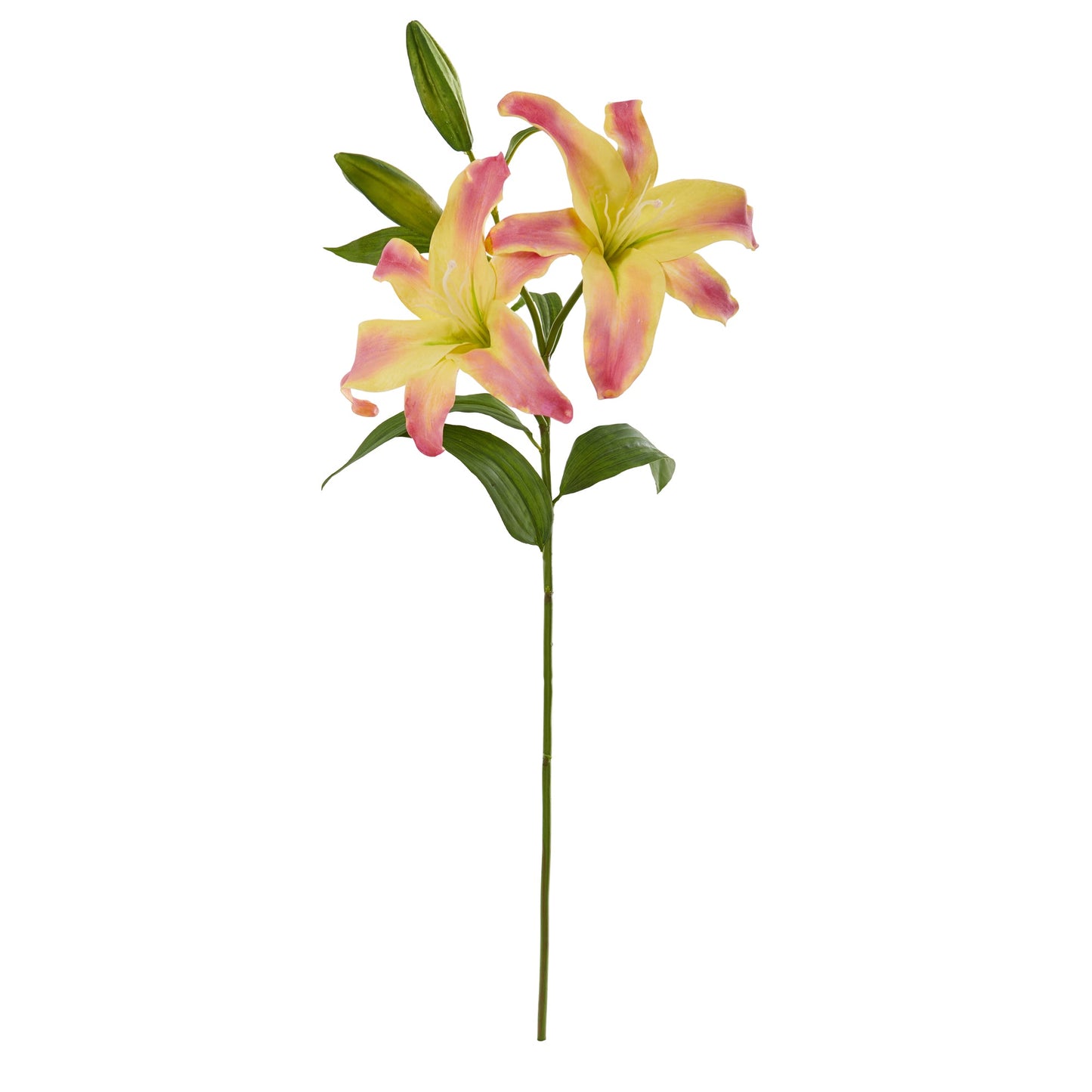 31" Rubrum Lily Artificial Flower (Set of 3)