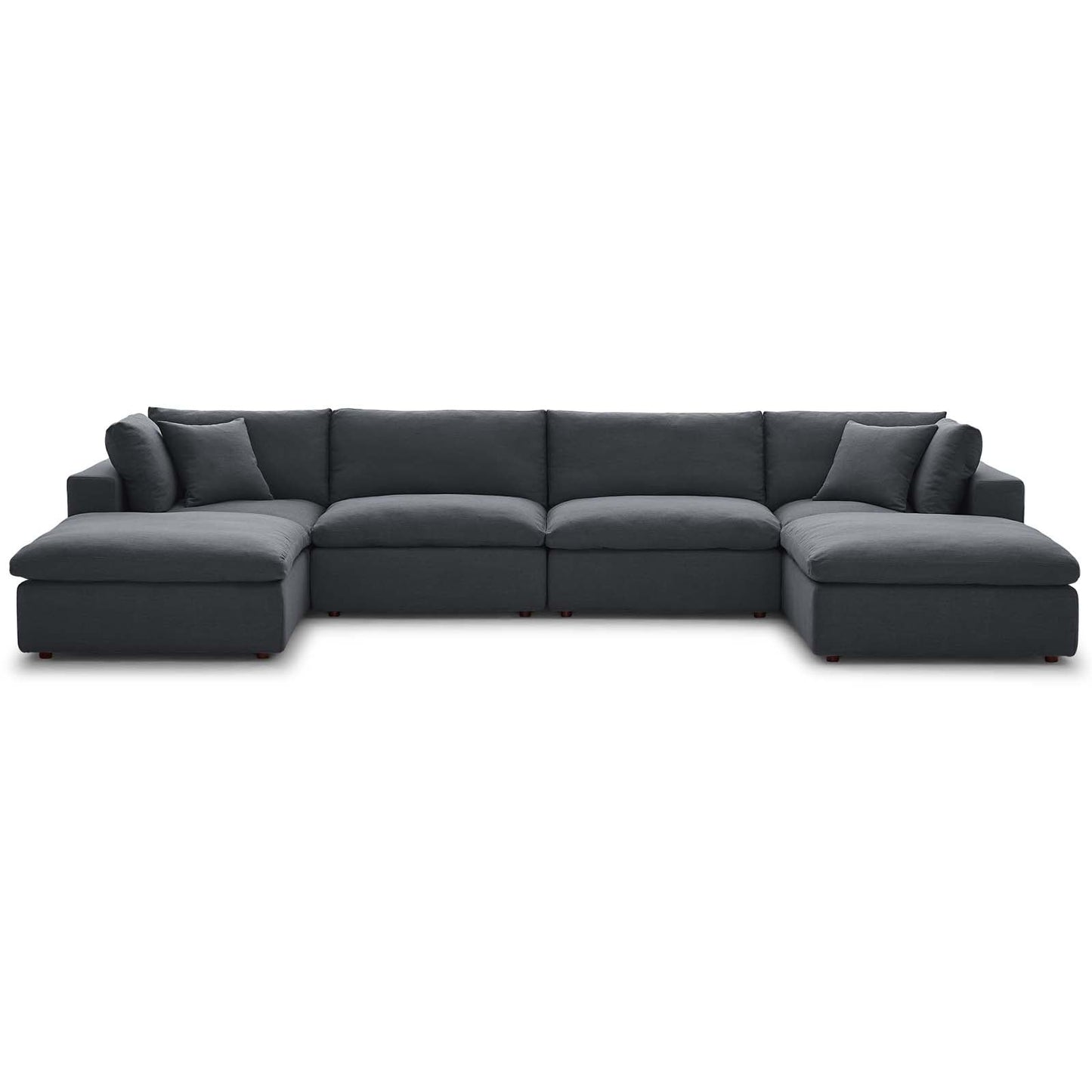 Commix 6-Piece Down Filled Overstuffed Sectional Sofa by Modway