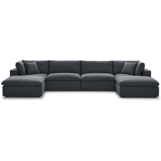 Commix 6-Piece Down Filled Overstuffed Sectional Sofa by Modway