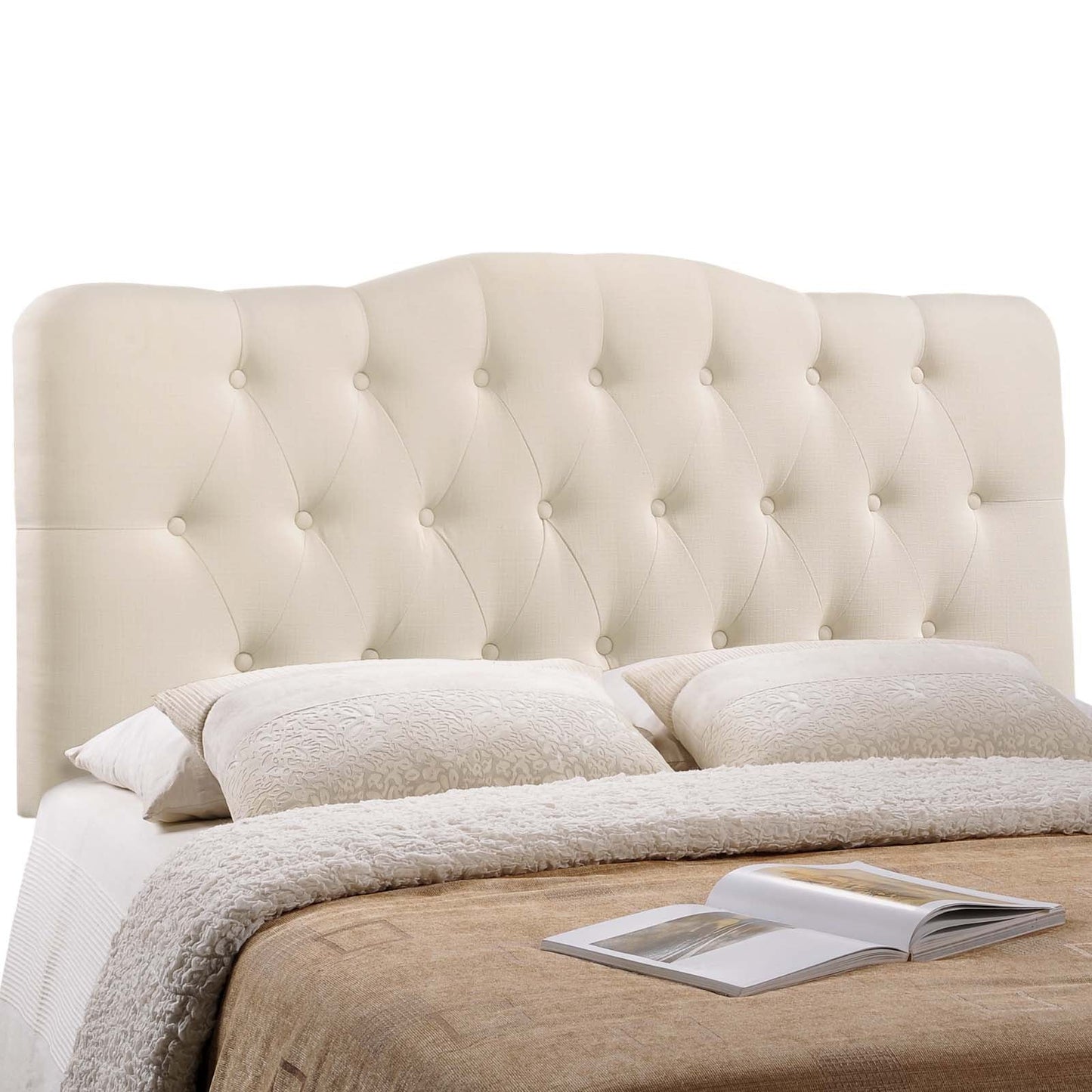 Annabel Upholstered Fabric King Headboard by Modway