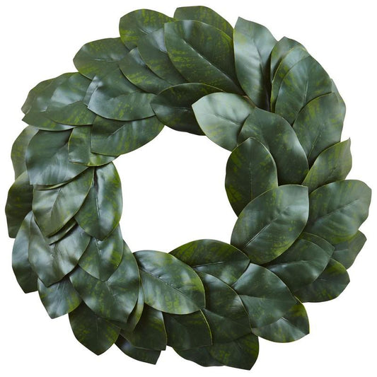 24"  Magnolia Leaf Wreath