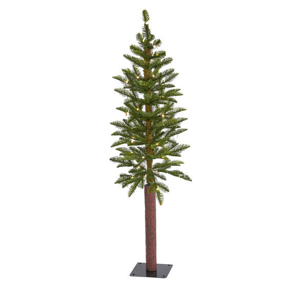 4' Alaskan Alpine Artificial Christmas Tree with 50 Clear Microdot