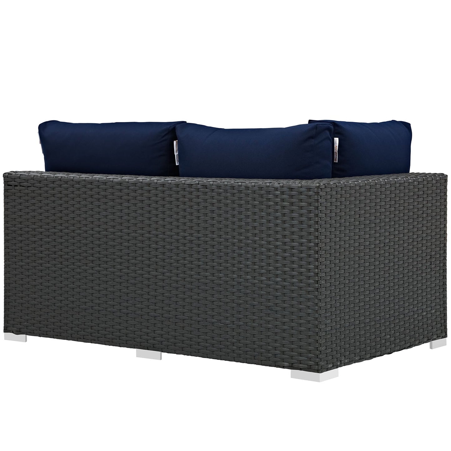 Sojourn Outdoor Patio Sunbrella¨ Left Arm Loveseat by Modway