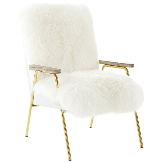 Sprint Sheepskin Armchair by Modway