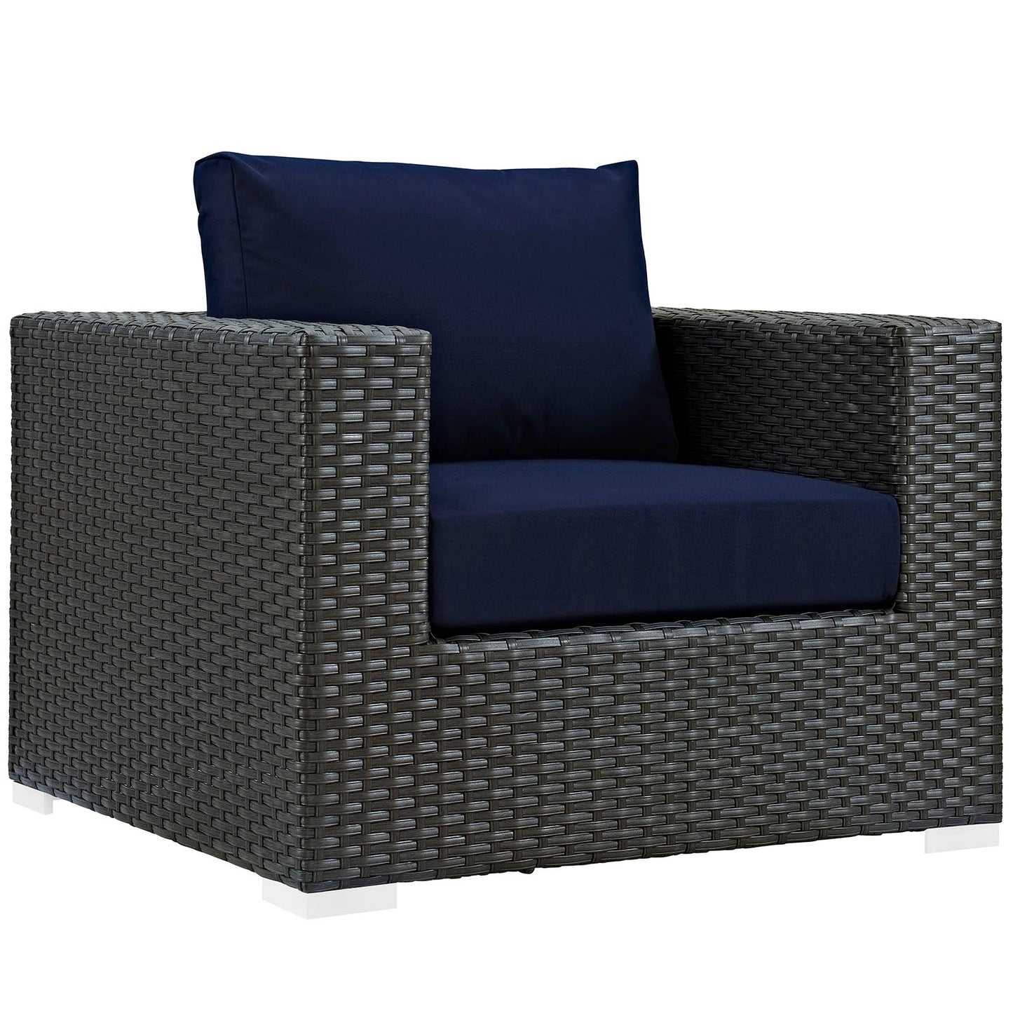 Sojourn 3 Piece Outdoor Patio Sunbrella¨ Sectional Set by Modway