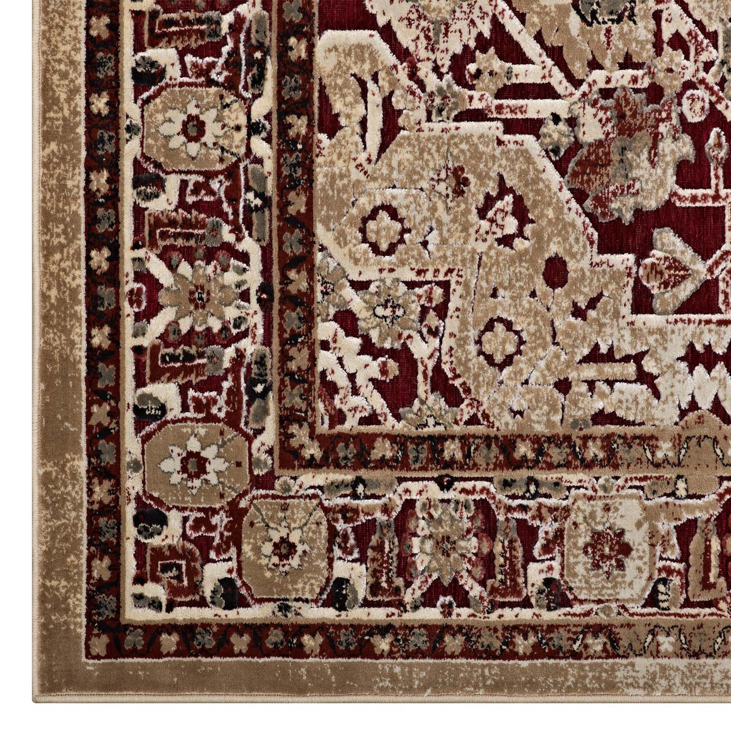 Grania Ornate Vintage Floral Turkish 5x8 Area Rug by Modway