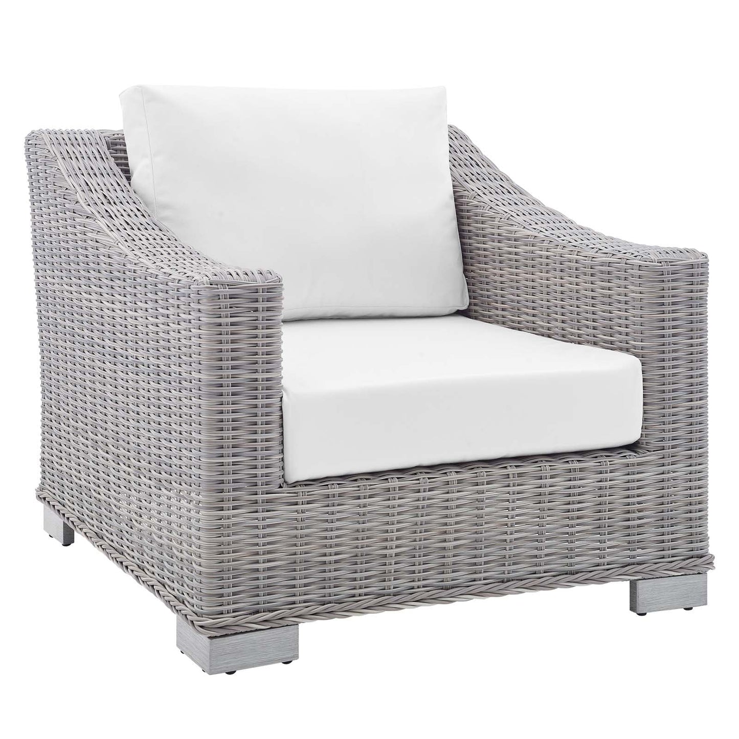 Conway 4-Piece Sunbrella¨ Outdoor Patio Wicker Rattan Furniture Set by Modway