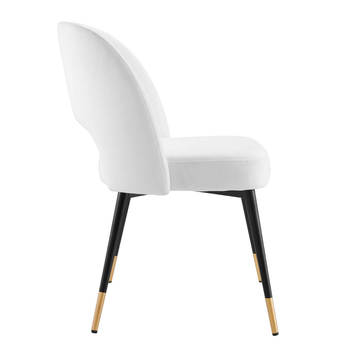 Rouse Performance Velvet Dining Side Chairs Set of 2 by Modway