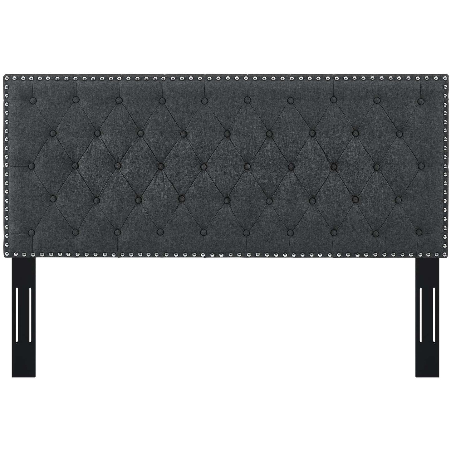Helena Tufted Upholstered Linen Fabric Full / Queen Headboard by Modway