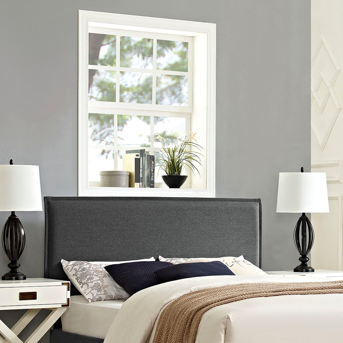 Camille Upholstered Fabric Full Headboard by Modway
