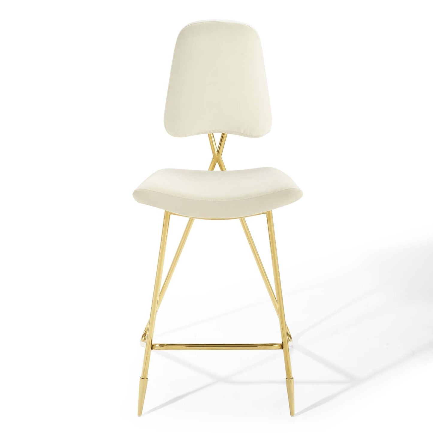 Ponder Performance Velvet Bar Stool by Modway