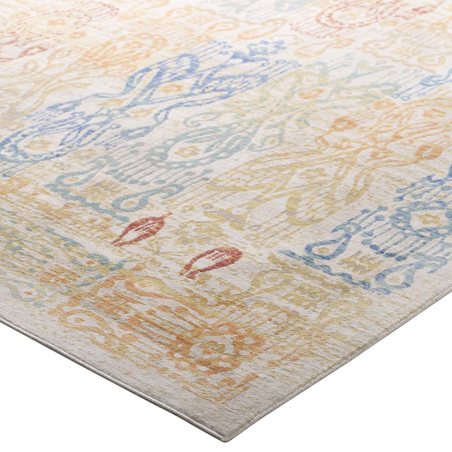 Solimar Distressed Southwestern Aztec 4x6 Area Rug by Modway