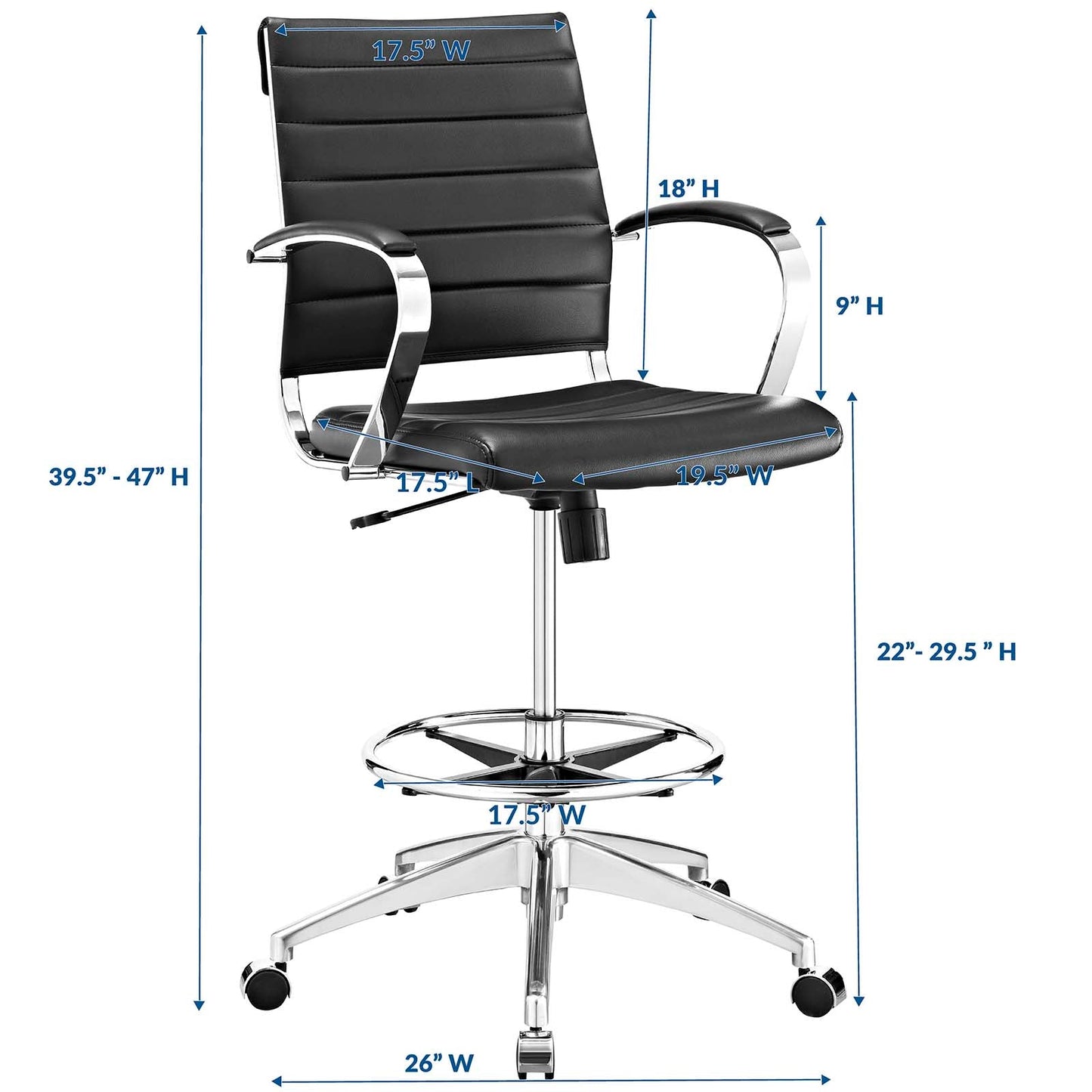 Jive Drafting Chair by Modway