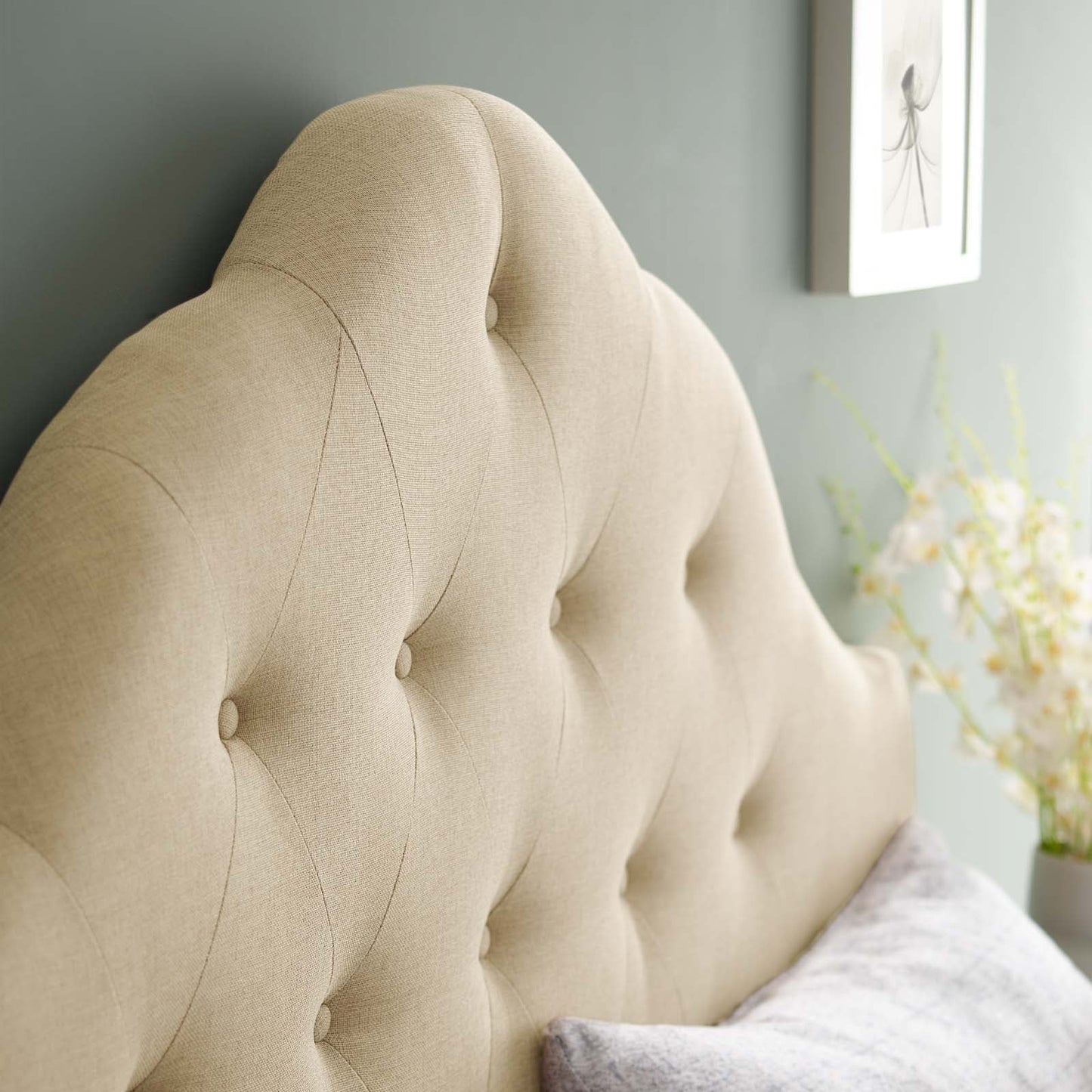 Sovereign Upholstered Fabric King Headboard by Modway