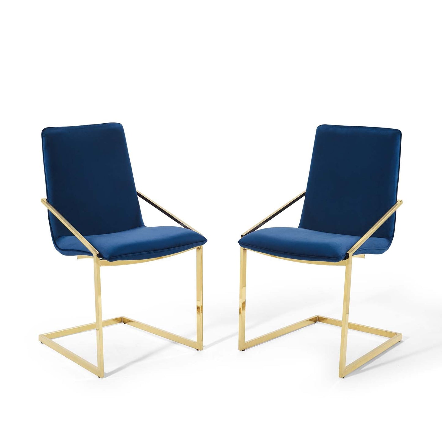 Pitch Performance Velvet Dining Armchair Set of 2 by Modway
