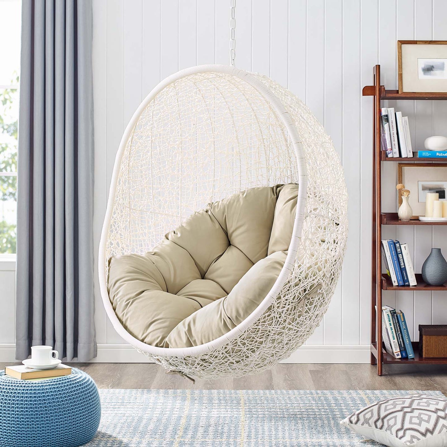 Hide Outdoor Patio Sunbrella¨ Swing Chair With Stand by Modway