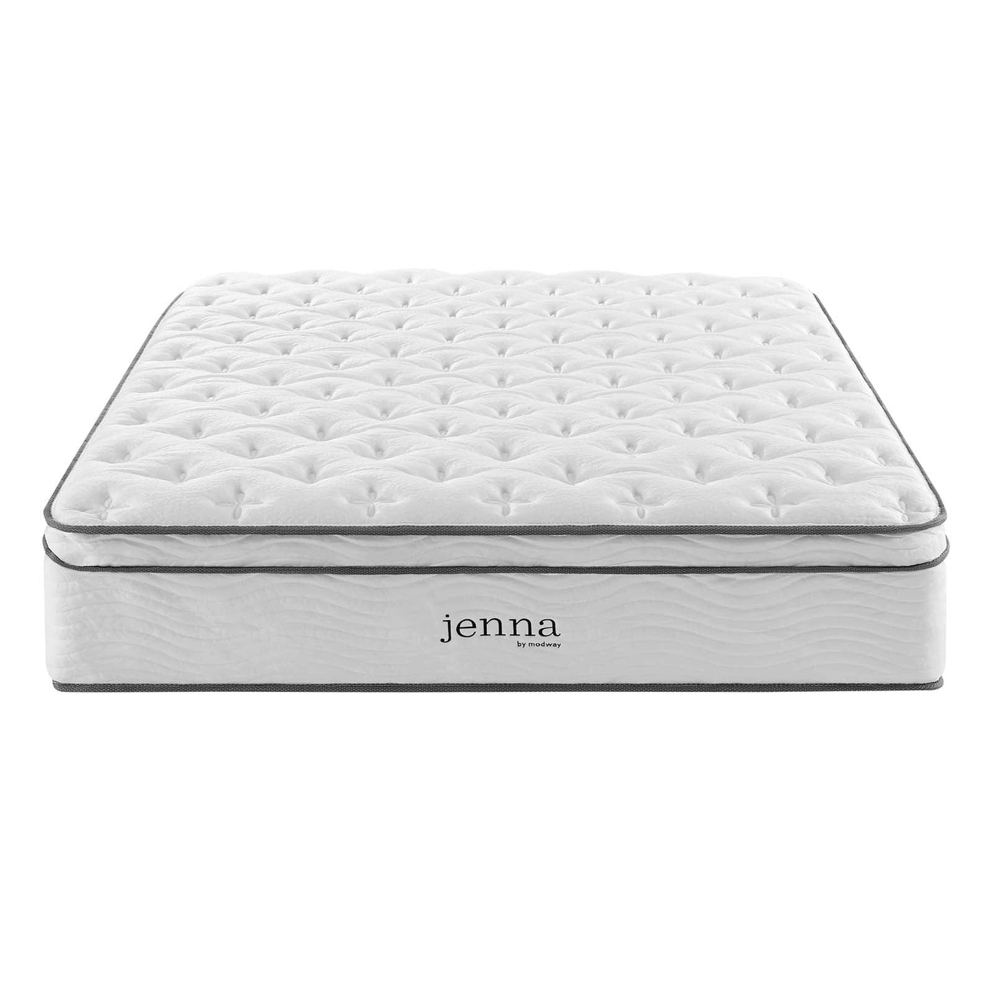 Jenna 14" Innerspring and Foam California King Mattress by Modway