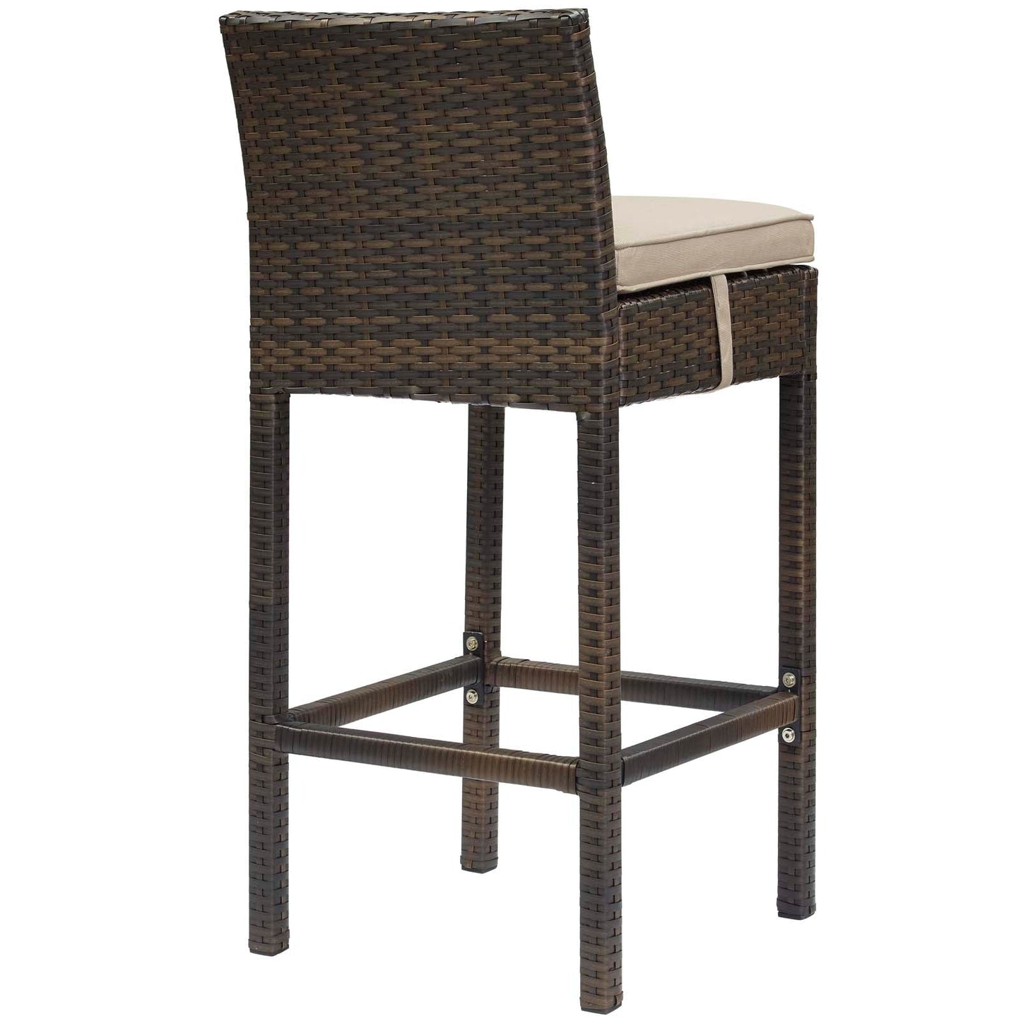 Conduit Outdoor Patio Wicker Rattan Bar Stool Set of 2 by Modway
