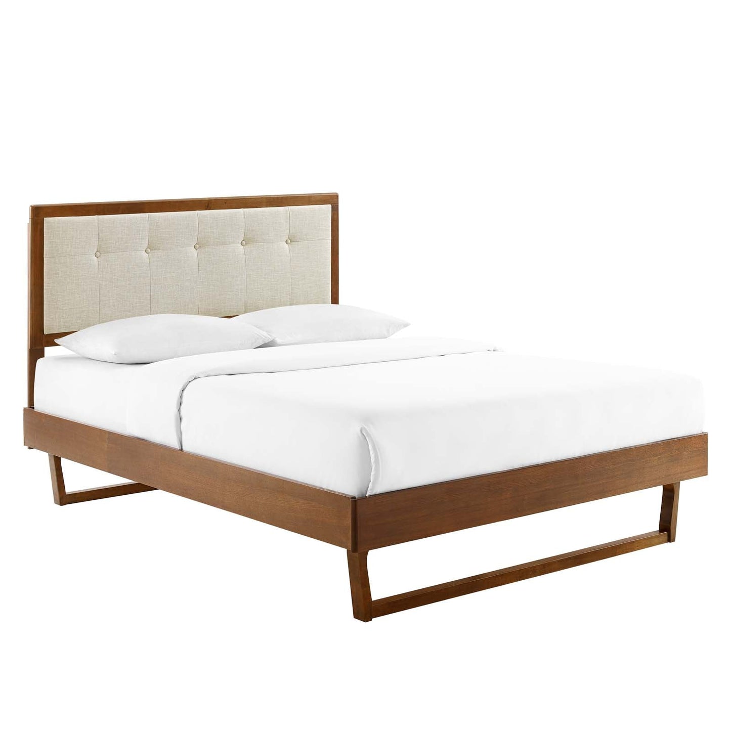 Willow Wood Queen Platform Bed With Angular Frame by Modway