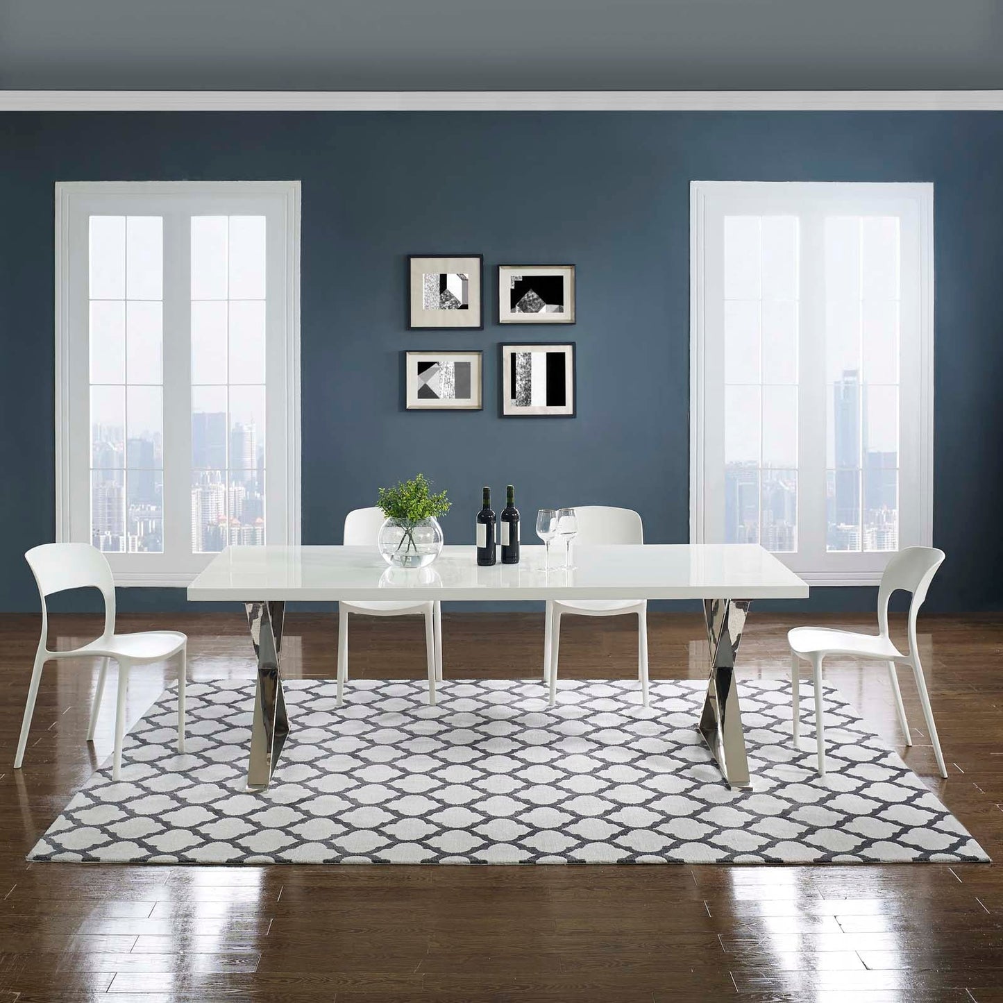 Lida Moroccan Trellis 8x10 Area Rug by Modway