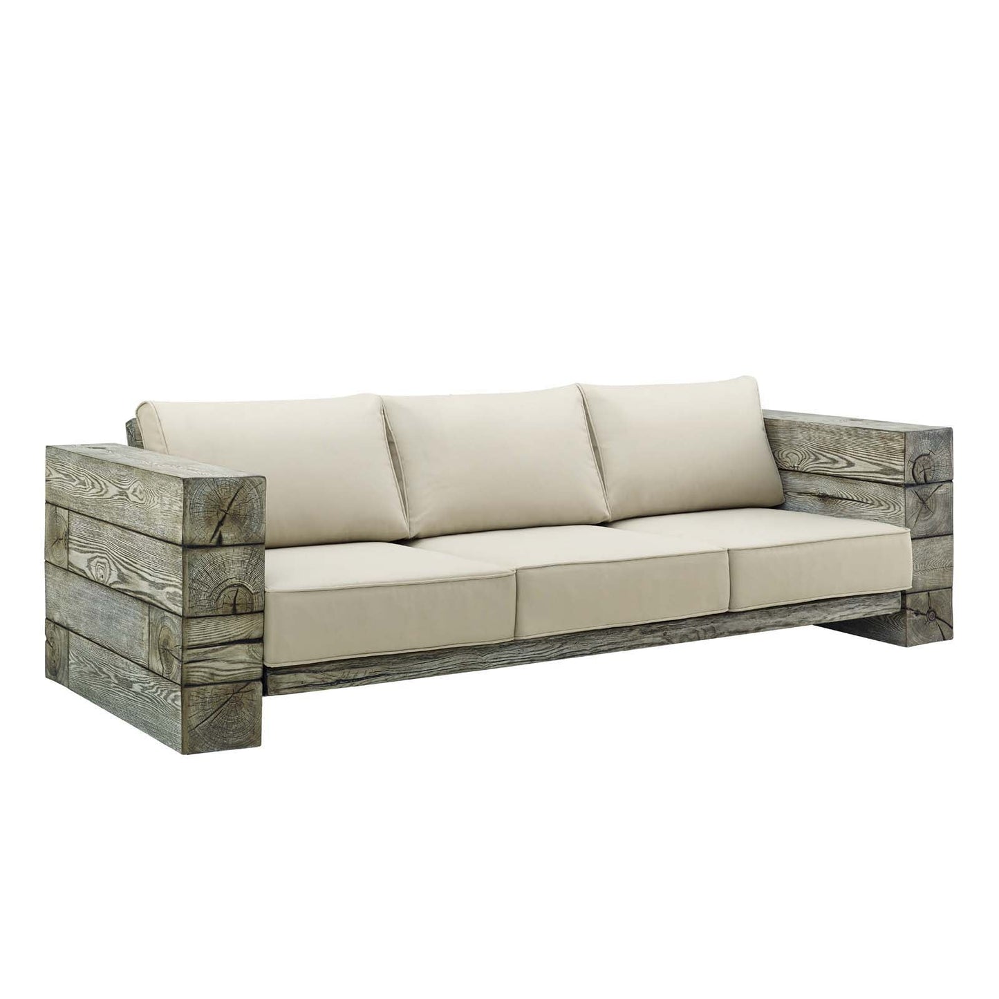 Manteo Rustic Coastal Outdoor Patio Sunbrella¨ 4 Piece Set