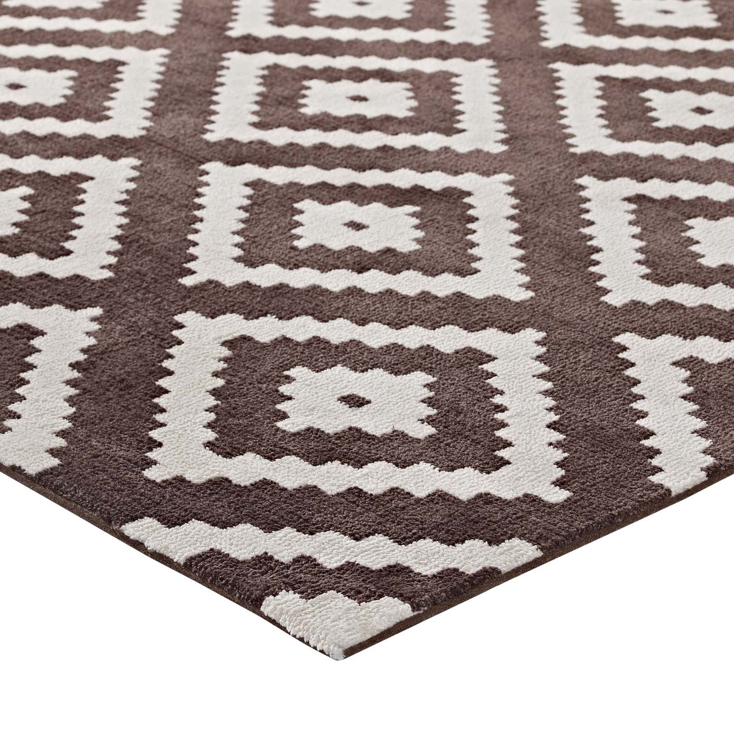 Alika Abstract Diamond Trellis 8x10 Area Rug by Modway