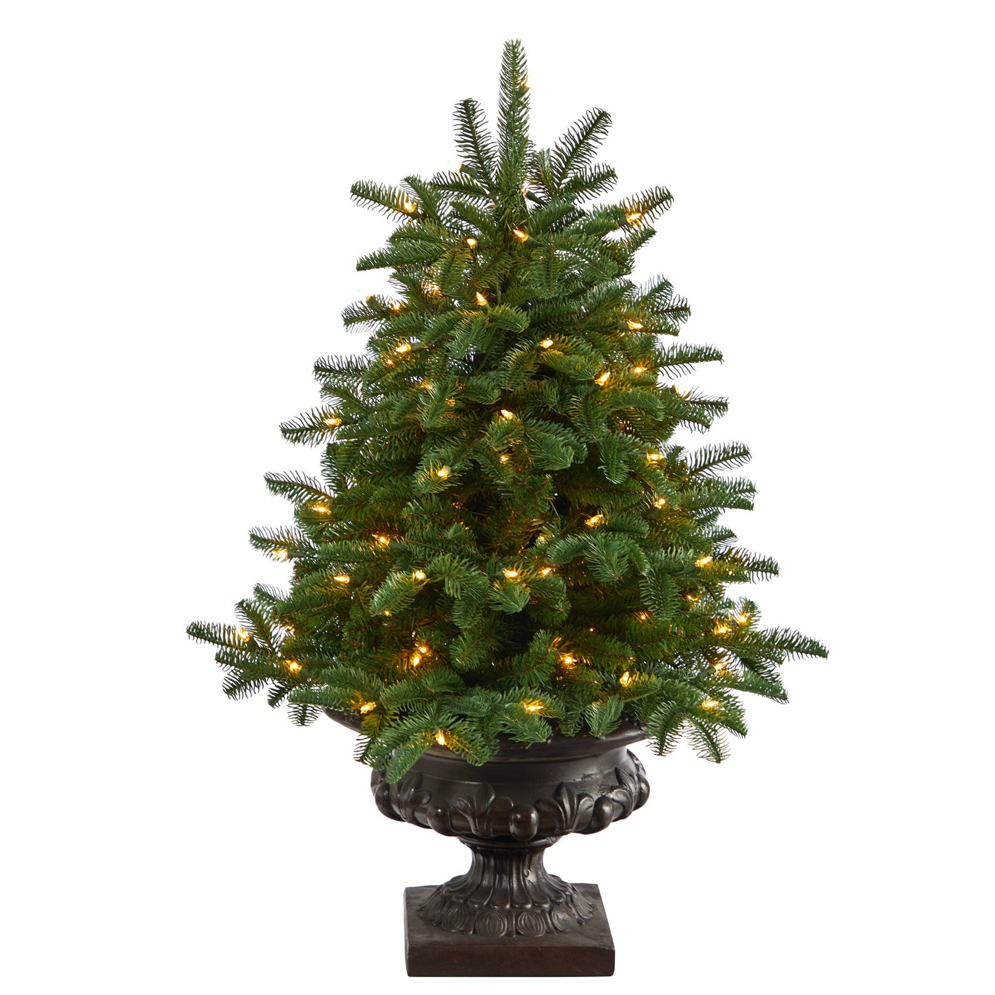 3.5' South Carolina Spruce Artificial Christmas Tree w/ 100 White Warm Light