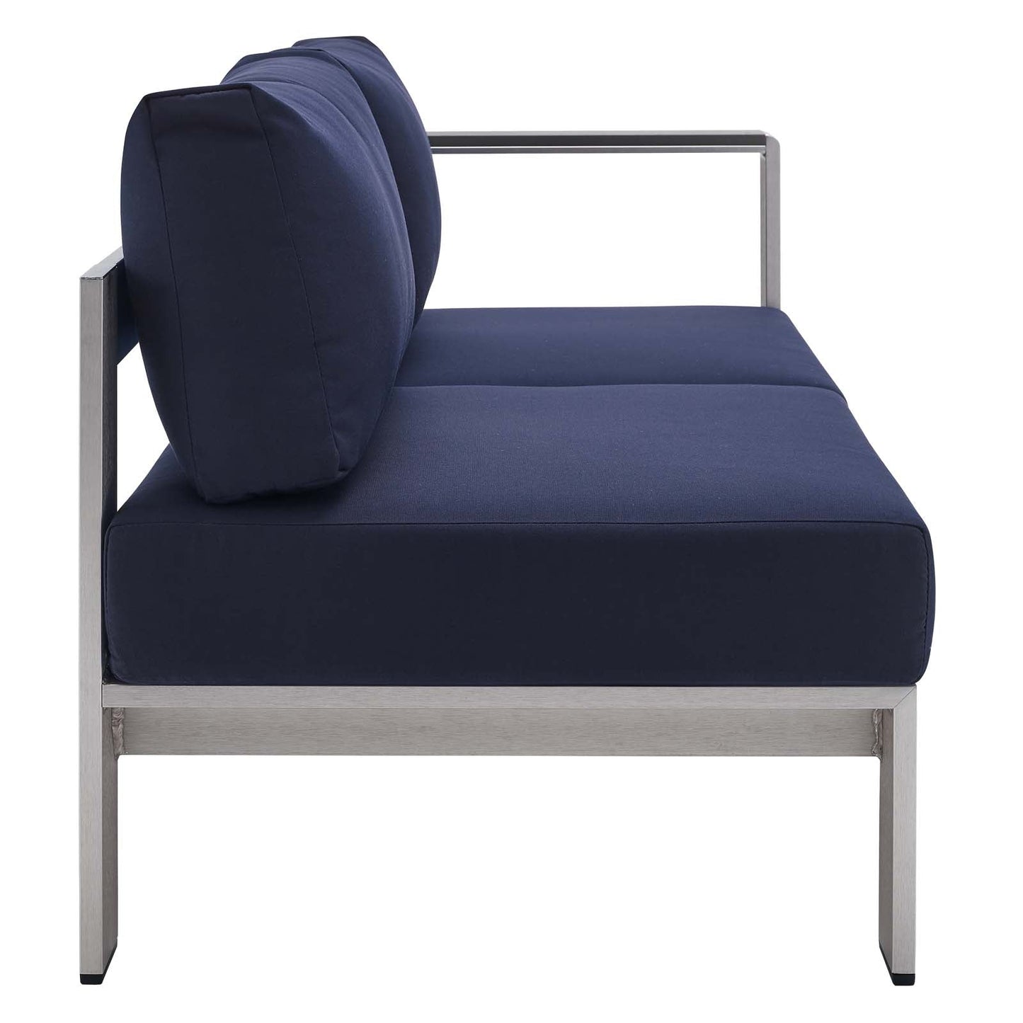 Shore 7 Piece Sunbrella¨ Fabric Outdoor Patio Aluminum Sectional Sofa Set by Modway