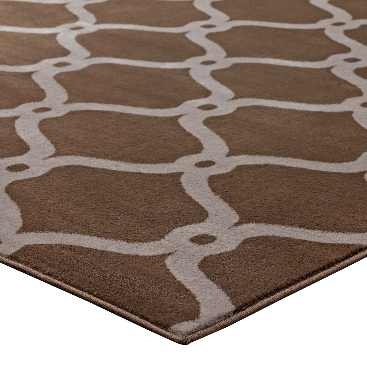Beltara Chain Link Transitional Trellis 5x8 Area Rug by Modway