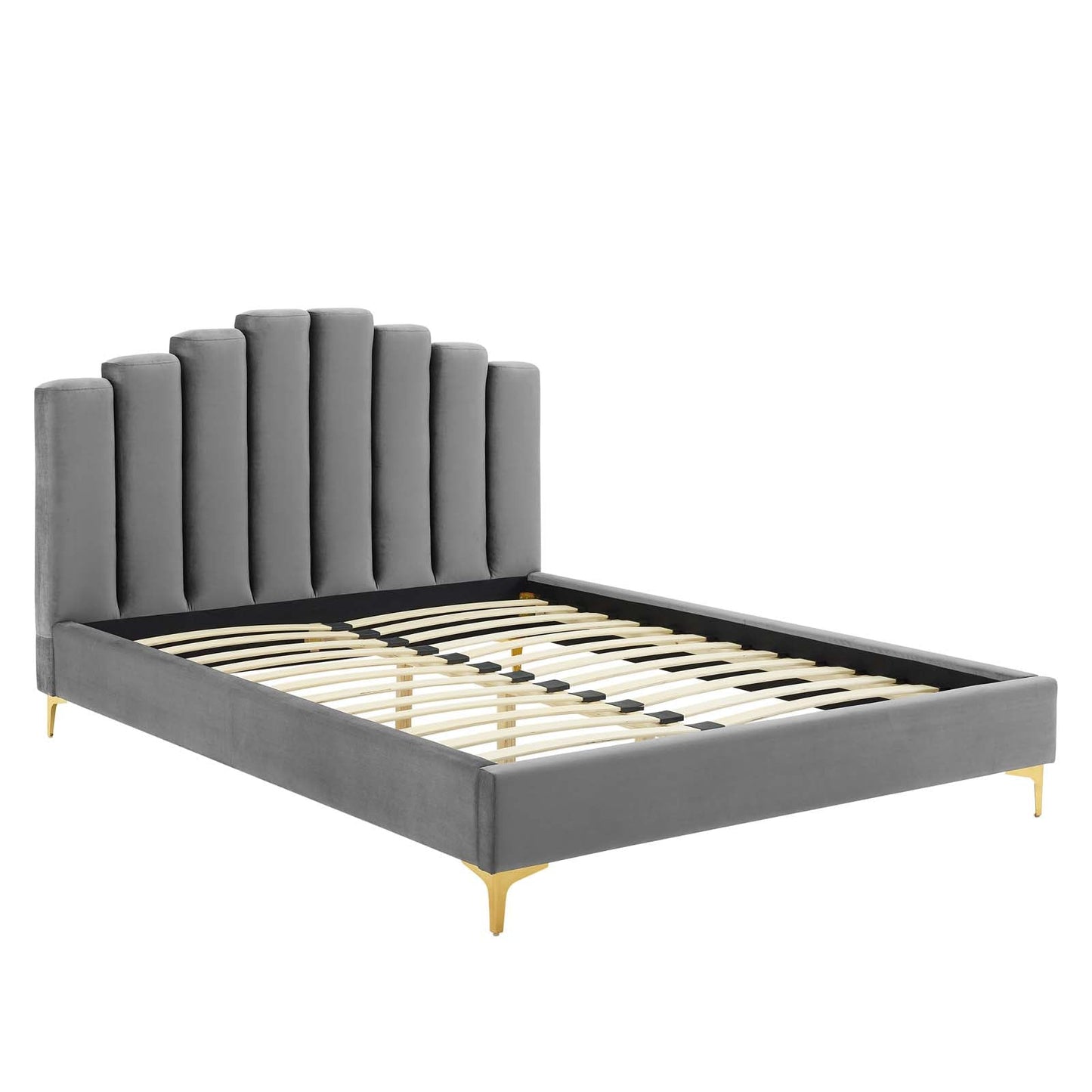 Olivia Performance Velvet Queen Platform Bed by Modway
