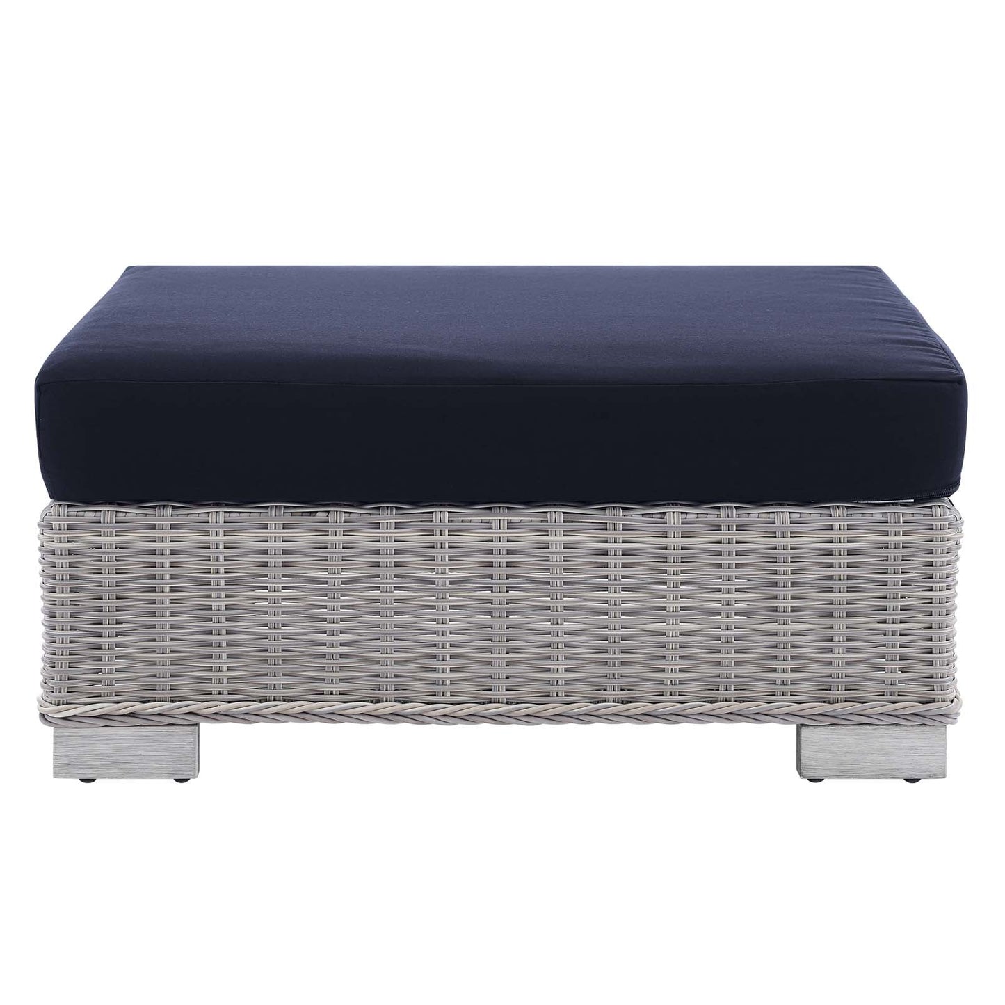 Conway 2-Piece Sunbrella¨ Outdoor Patio Wicker Rattan Armchair and Ottoman Set by Modway