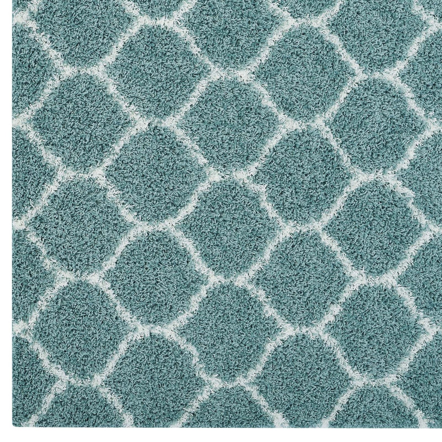Solvea Moroccan Trellis 5x8 Shag Area Rug by Modway