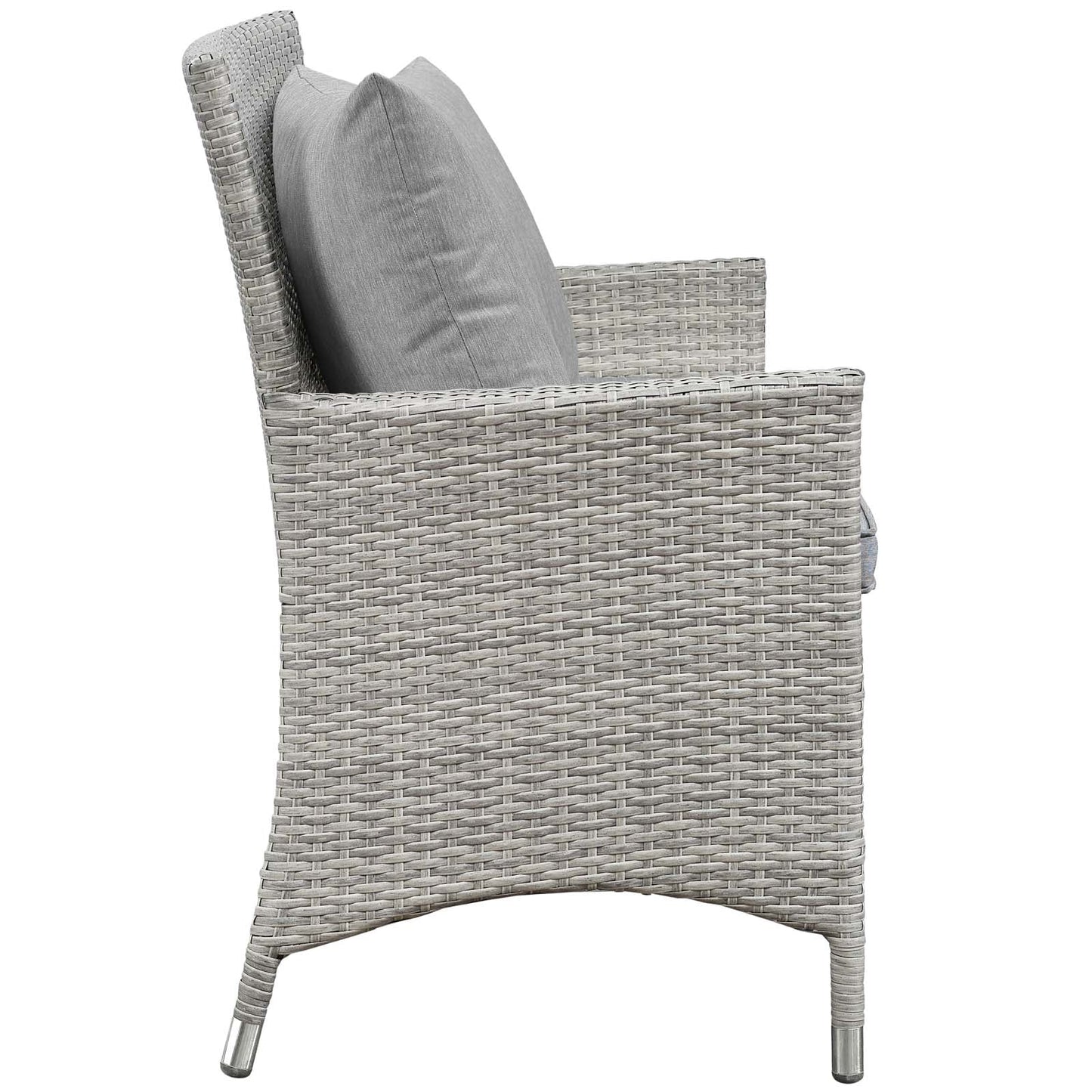 Bridge 4 Piece Outdoor Patio Patio Conversation Set with Pillow Set by Modway
