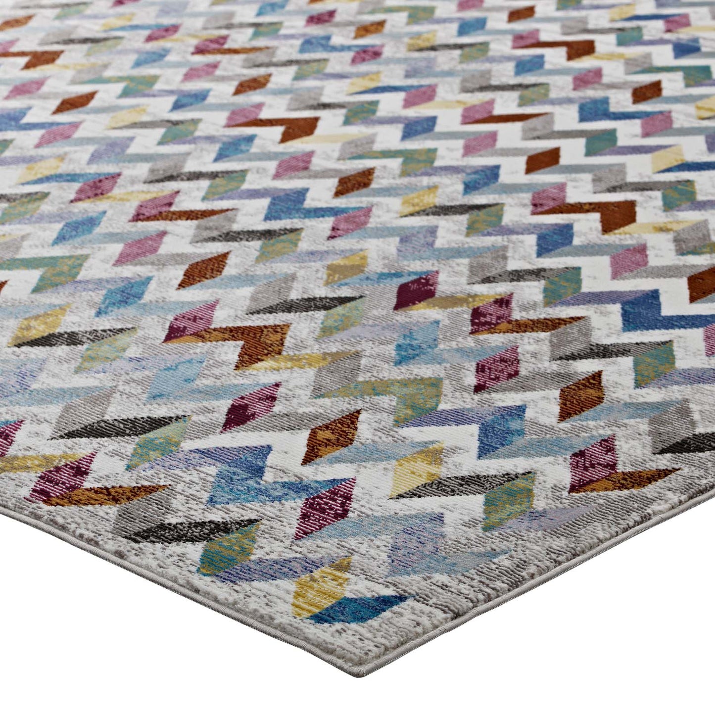 Gemma Chevron Mosaic 5x8 Area Rug by Modway