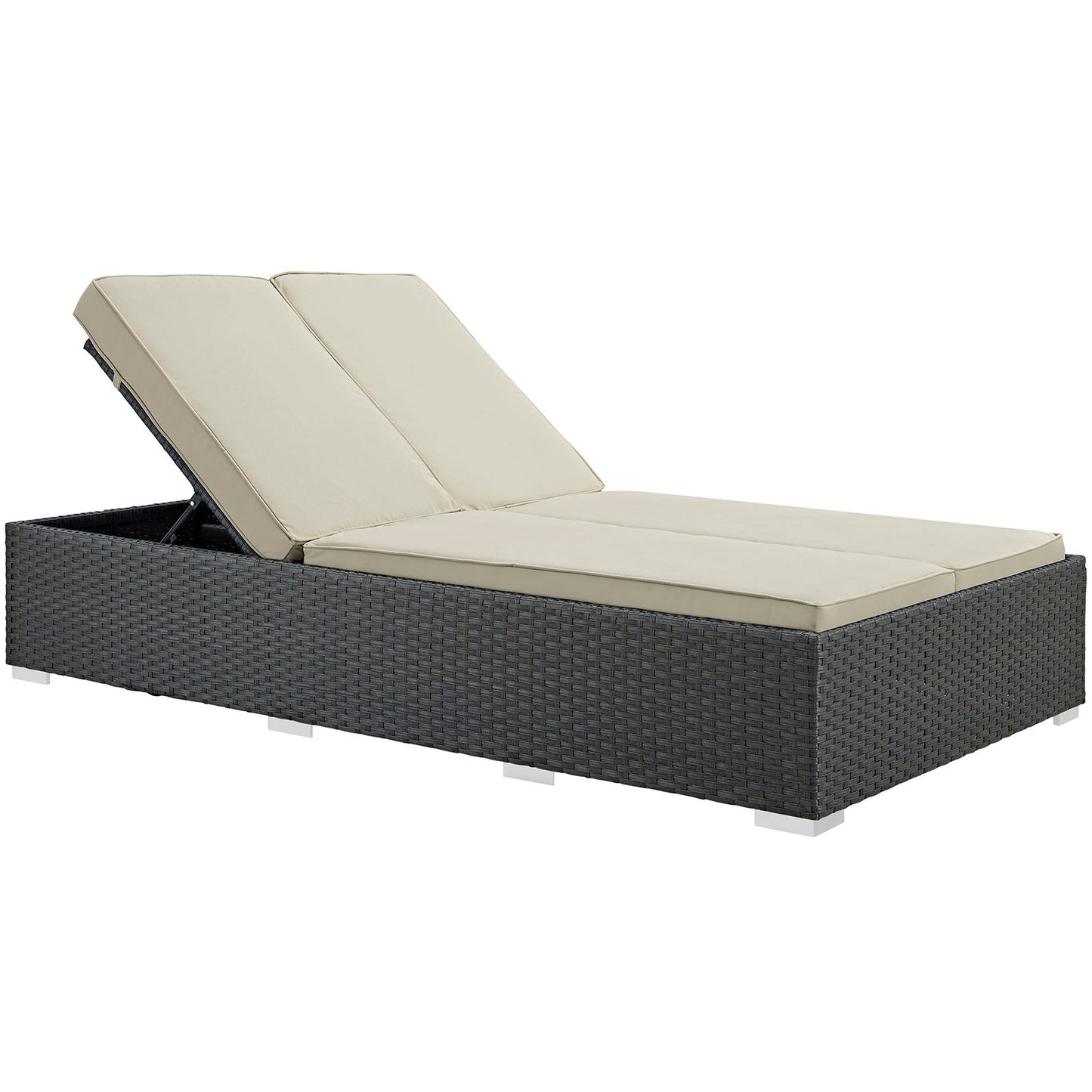 Sojourn Outdoor Patio Sunbrella¨ Double Chaise by Modway