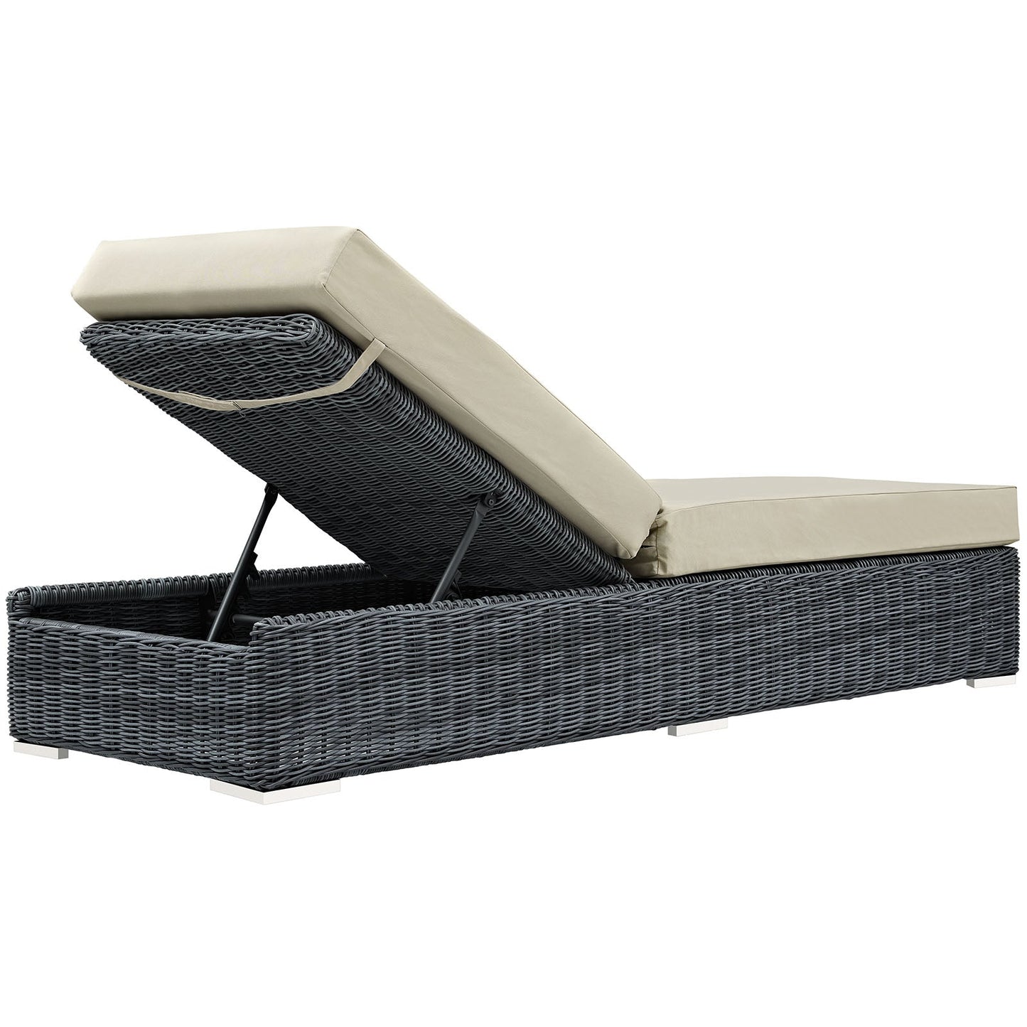Summon Outdoor Patio Sunbrella¨ Chaise Lounge by Modway