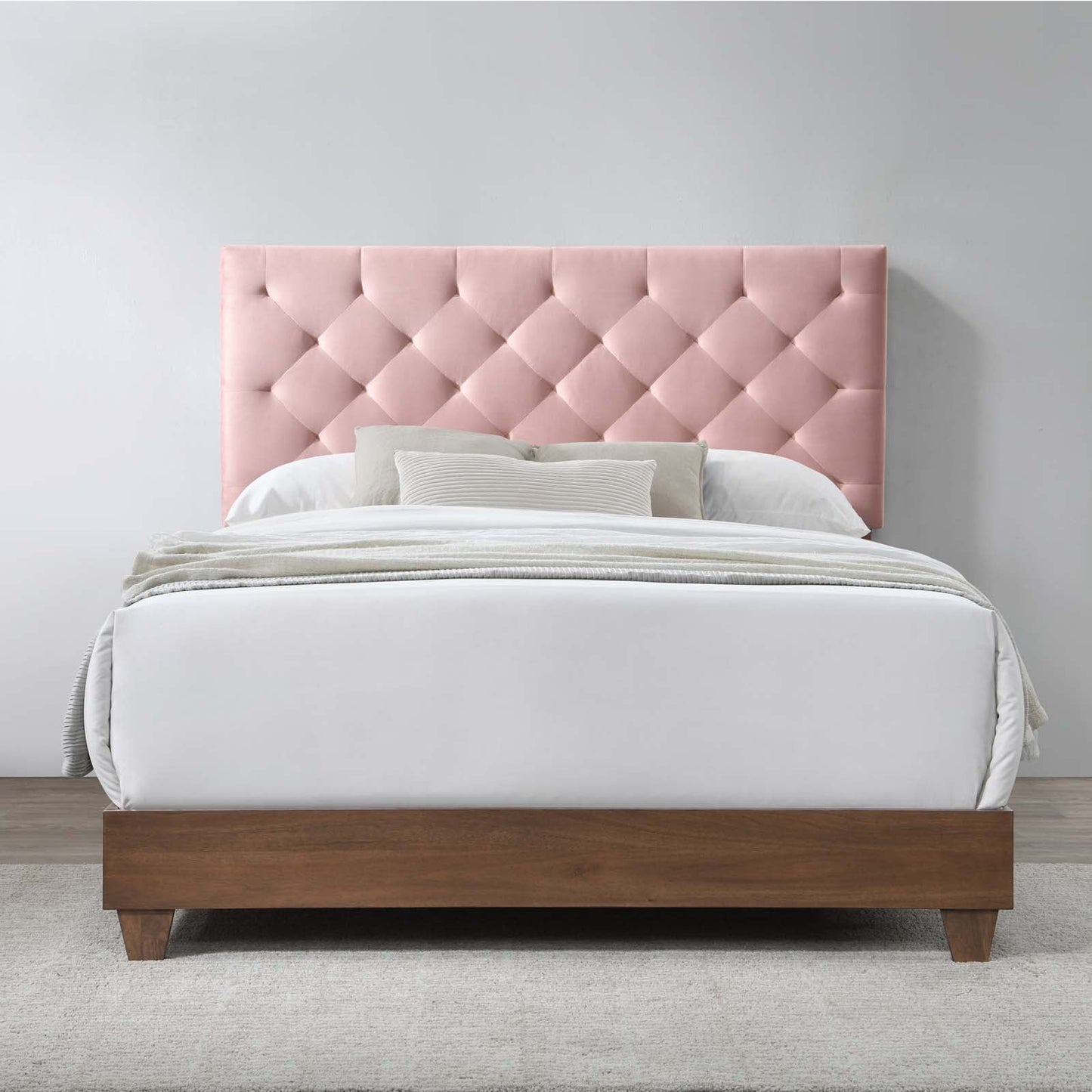 Rhiannon Diamond Tufted Upholstered Performance Velvet Queen Bed by Modway