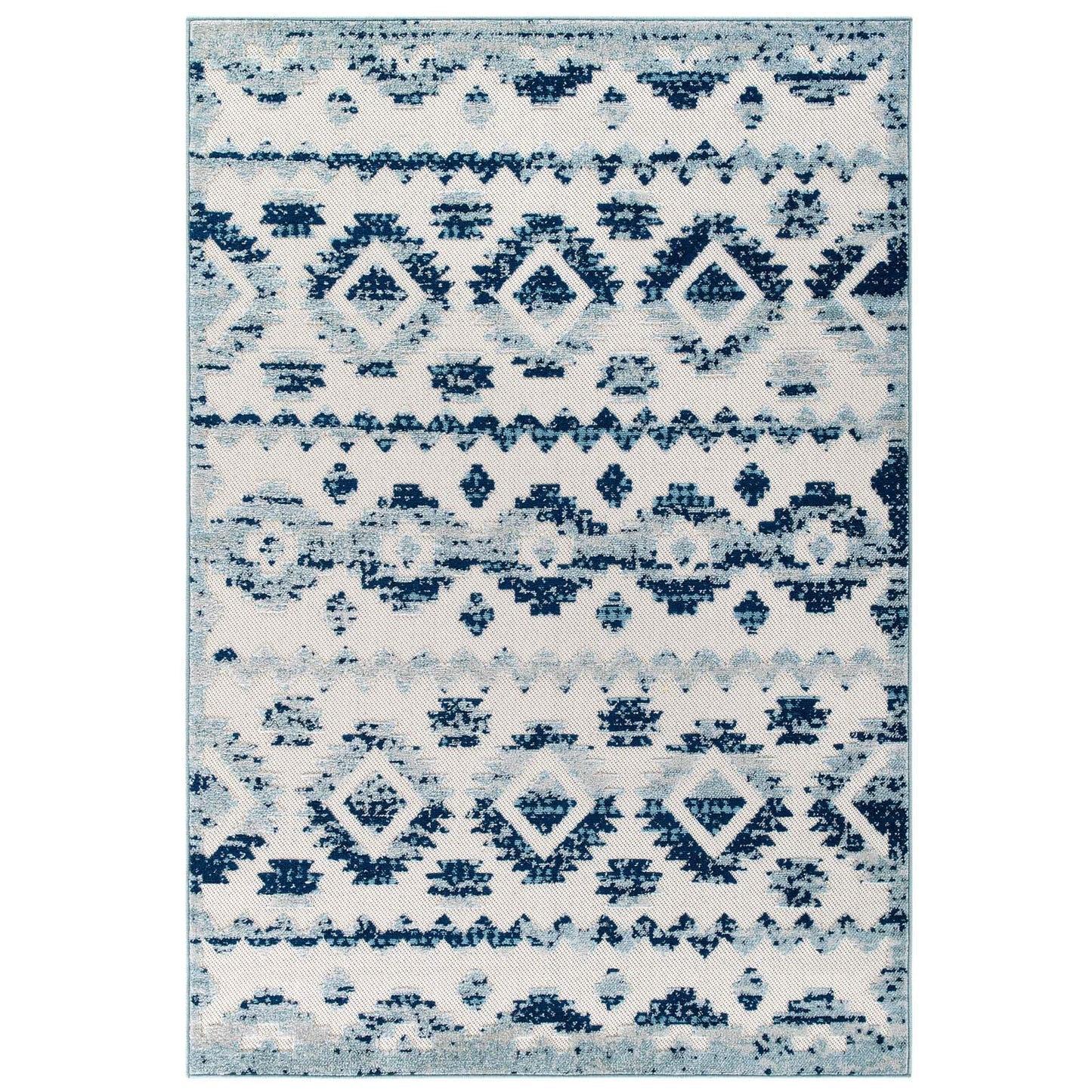 Reflect Takara Abstract Diamond Moroccan Trellis 8x10 Indoor and Outdoor Area Rug by Modway