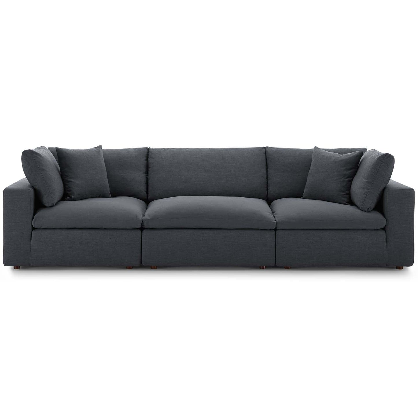Commix 3 Piece Down Filled Overstuffed Sectional Sofa Set by Modway