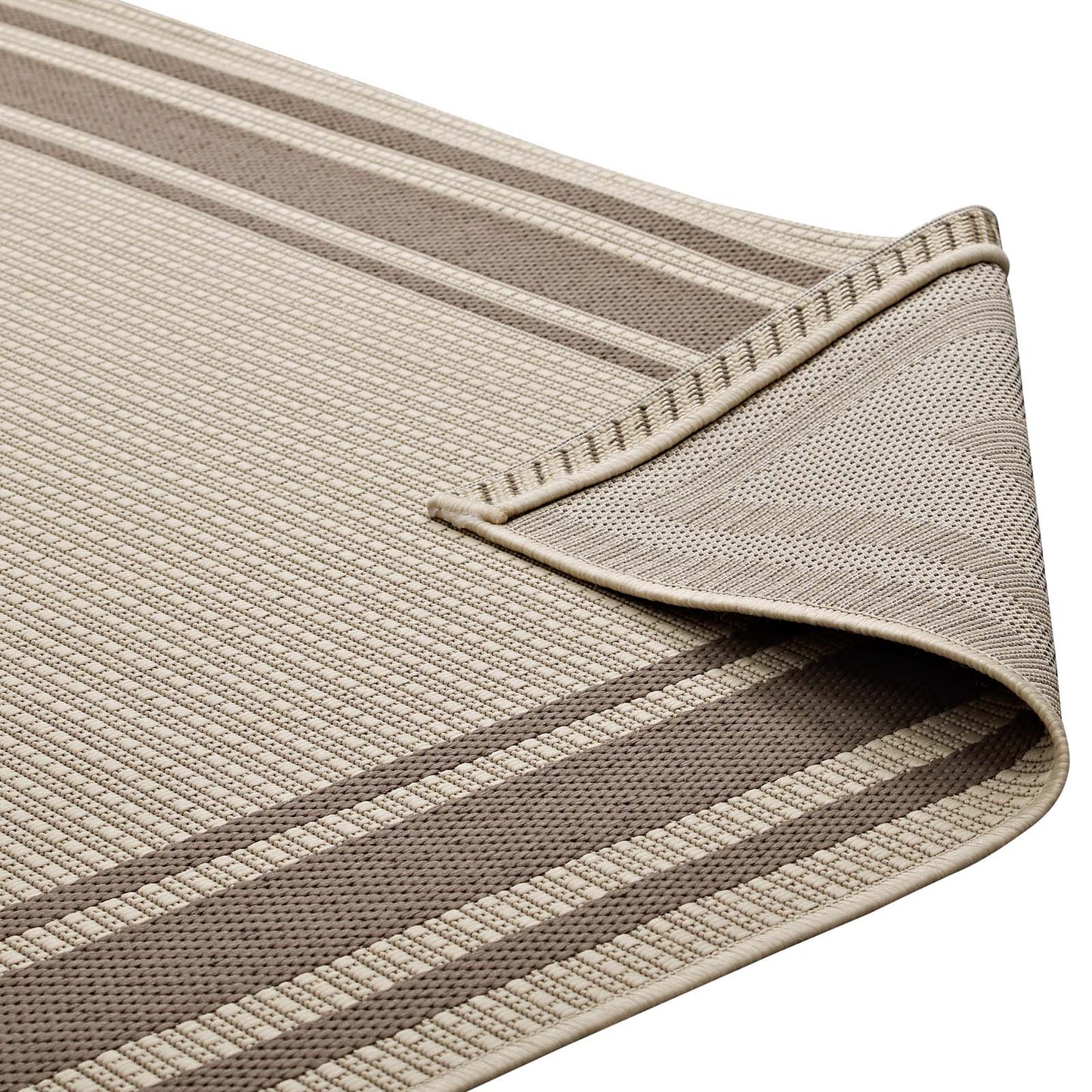 Rim Solid Border Indoor and Outdoor 5x8 Area Rug by Modway